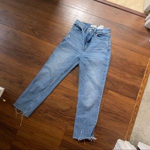 Abercrombie the ankle straight ultra high rise curve love jean (26/2)